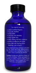 Zongle Therapeutics label closeup – organic purity signals trusted undiluted astringent