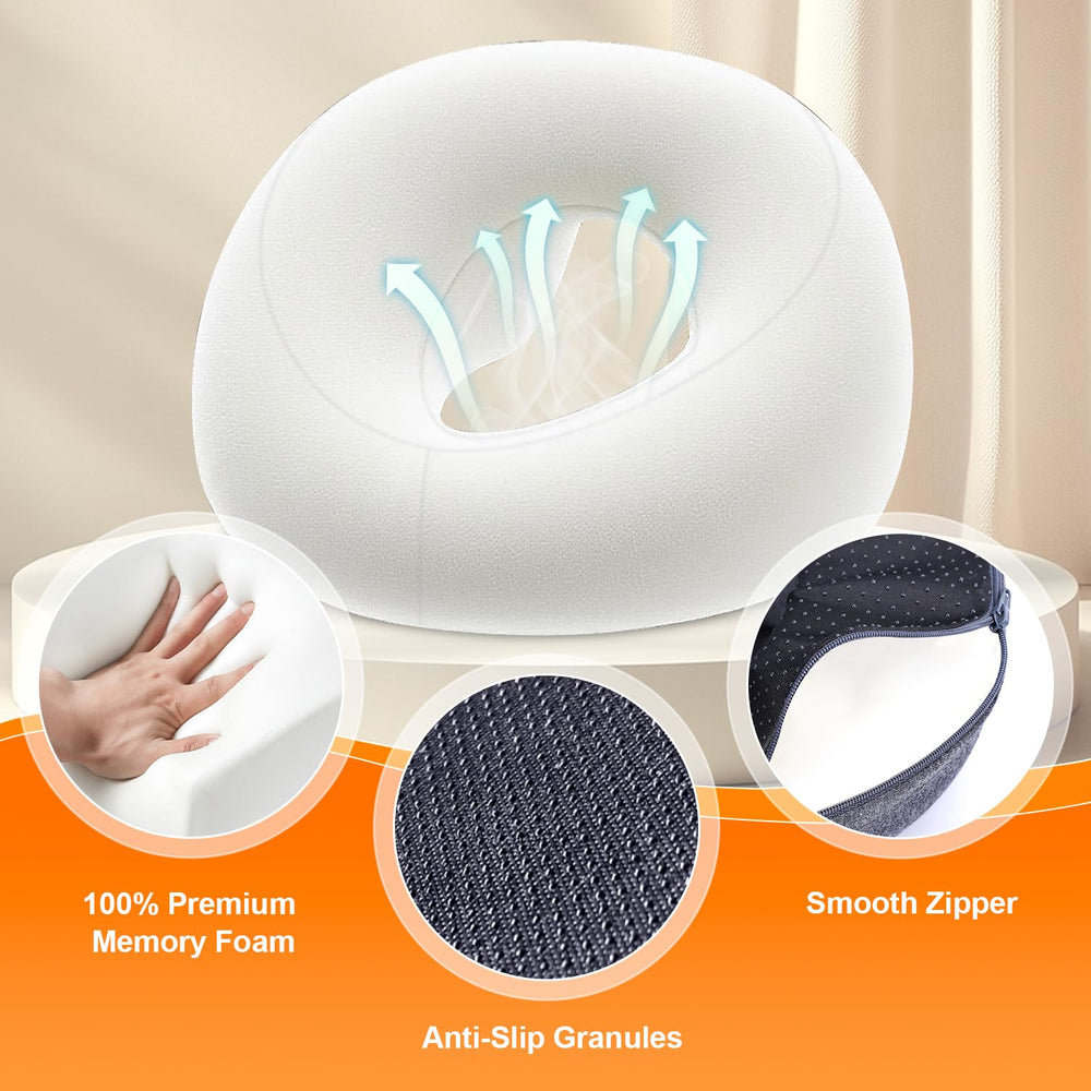 Zonngoo memory foam contours to face and arms for stable support
