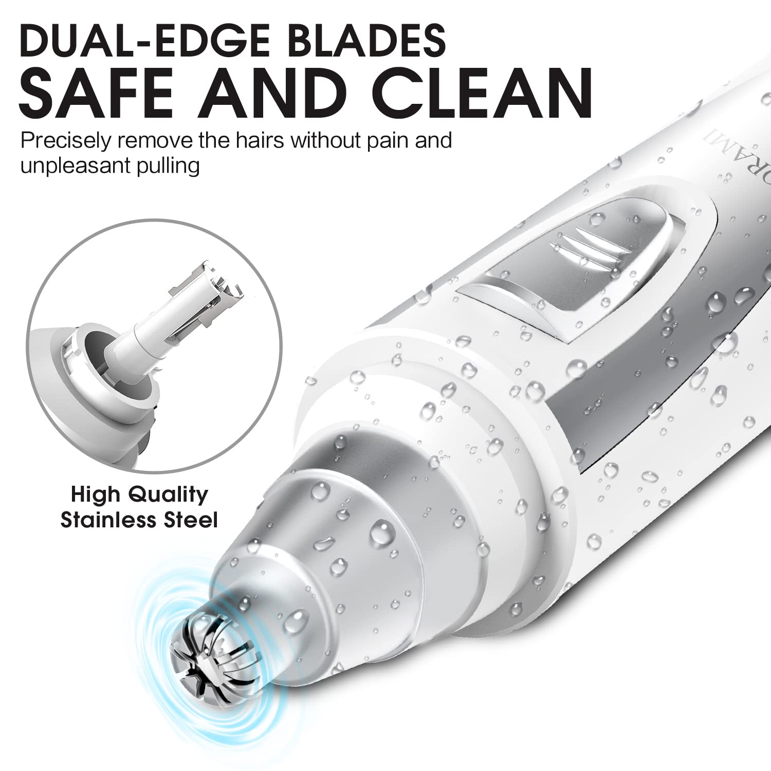 ZORAMI ipx7-waterproof-cleaning shows easy rinse-off maintenance.