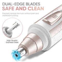 ZORAMI IPX7 waterproof design shown for easy cleaning and safe shower use.