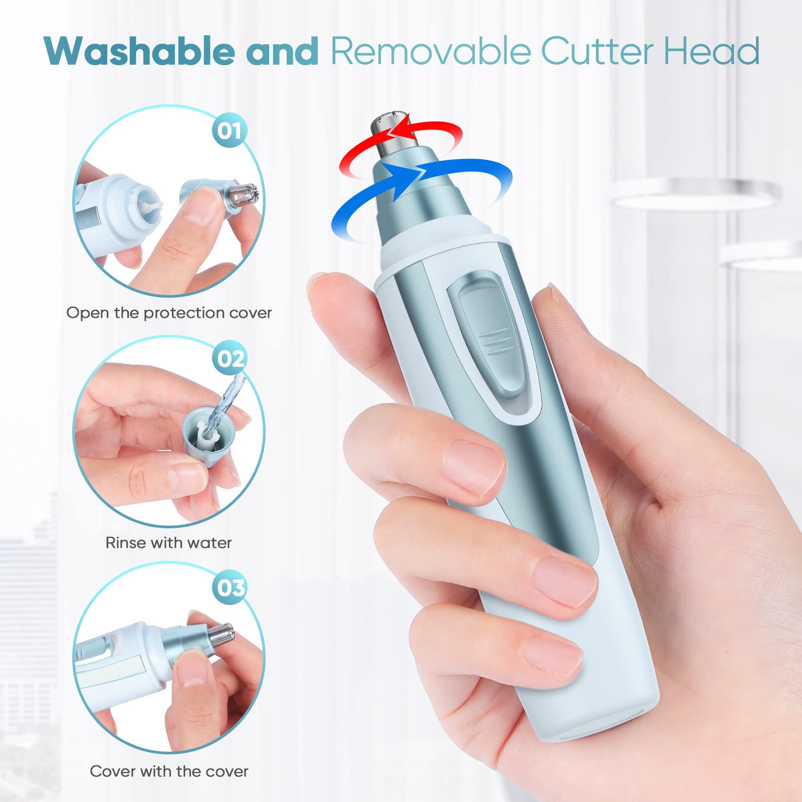 ZORAMI travel-friendly trimmer with compact case for on-the-go grooming.