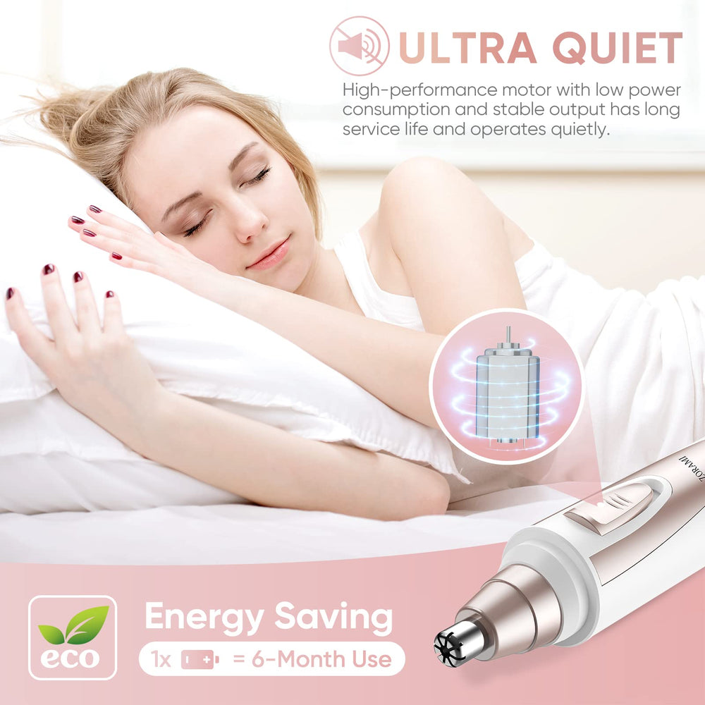 ZORAMI washable trimmer head for quick, hygienic cleaning after use.