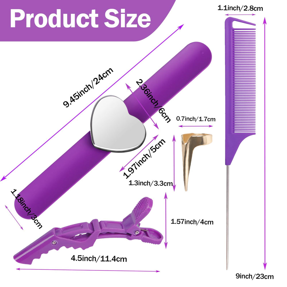 Zorliton hair clips securing sections for steady braiding and styling
