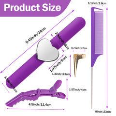 Zorliton hair clips securing sections for steady braiding and styling