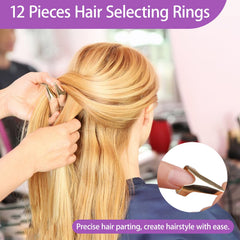 Zorliton rat-tail combs detangling hair with smooth precision