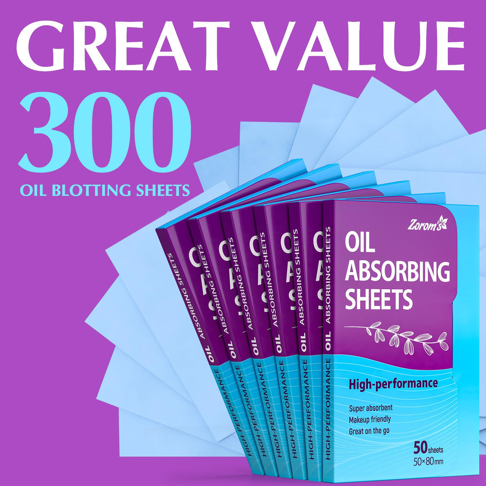 6-pack beauty solution with 300 sheets from Zorom's for daily use