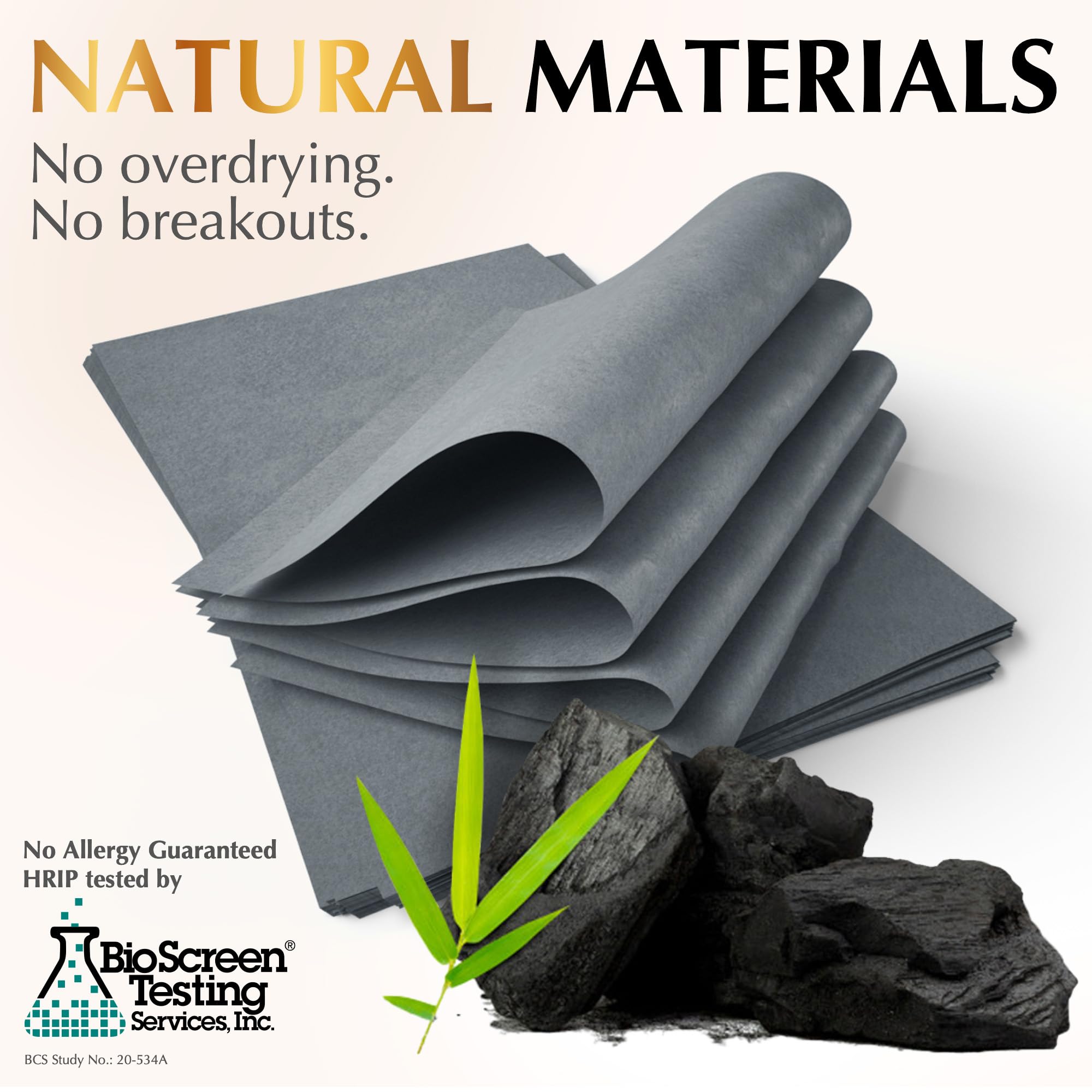 Sheet absorbs oil while leaving the skin refreshed