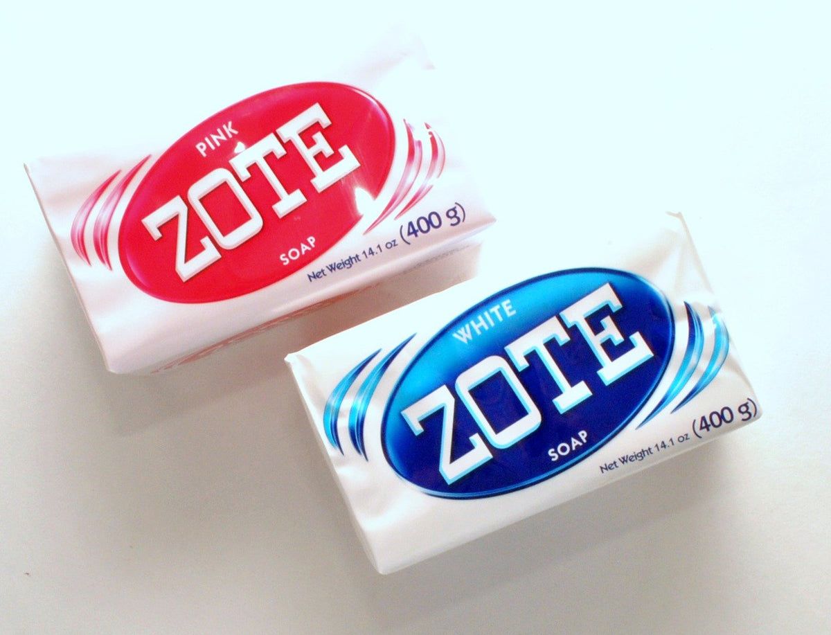 Zote laundry bar pink closeup highlights gentle cleaning for delicate fabrics and everyday loads.