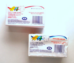 Zote laundry bars detailed texture image emphasizes classic soap for delicate garment care.