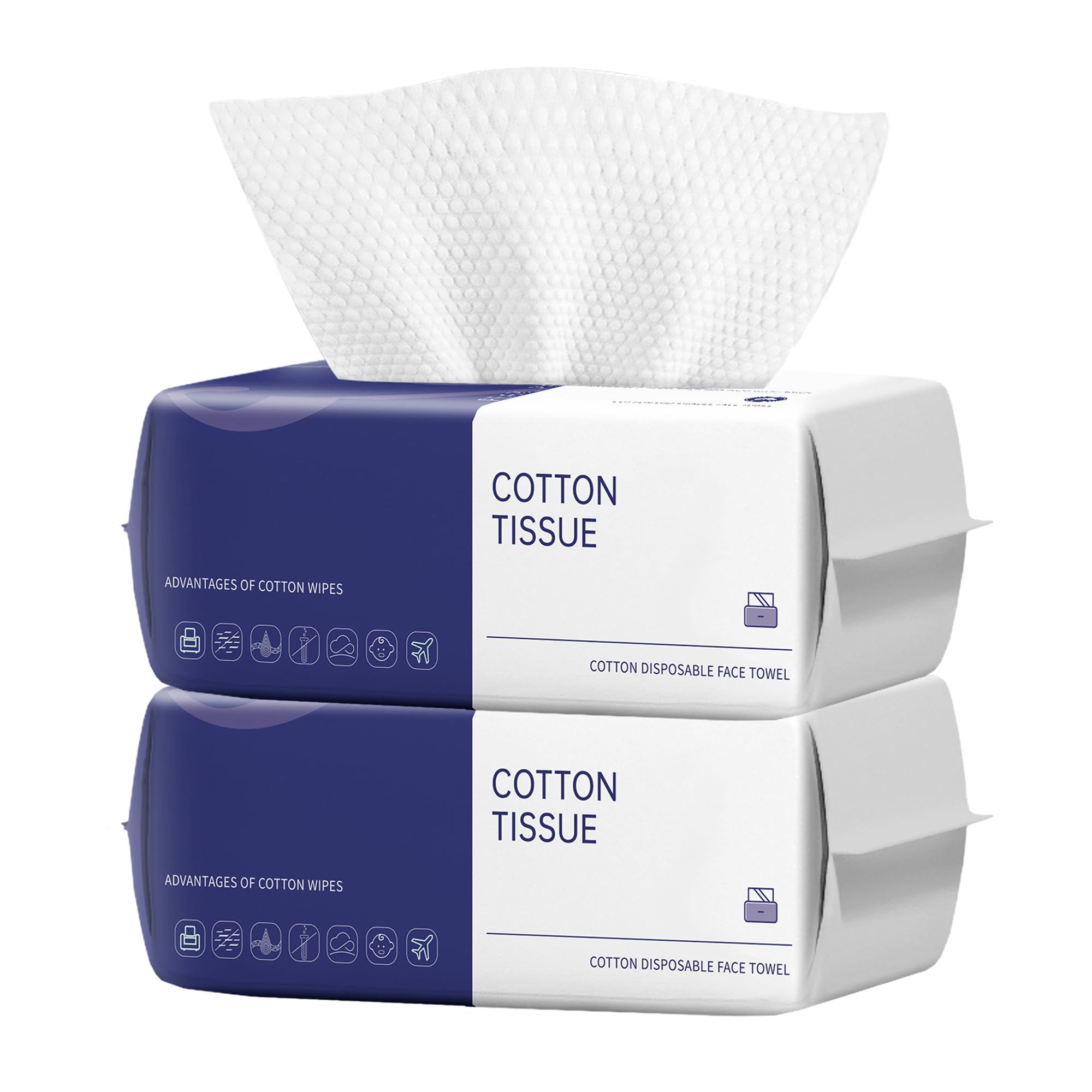 ZPCO Face Clean Towels two-pack packaging showing convenient daily-use design