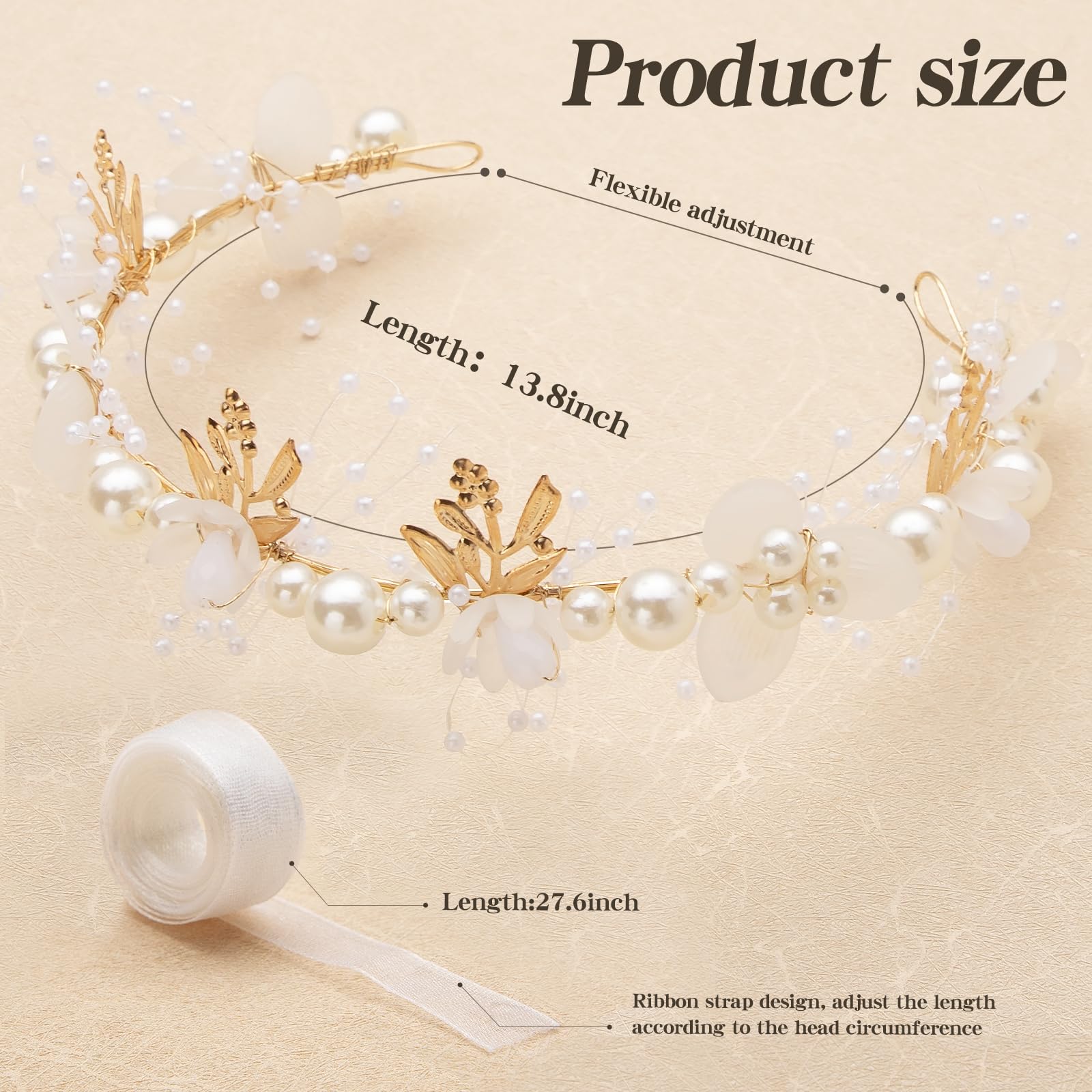 ZPEXRV flower girl hair accessory for charming photos and comfortable wear.