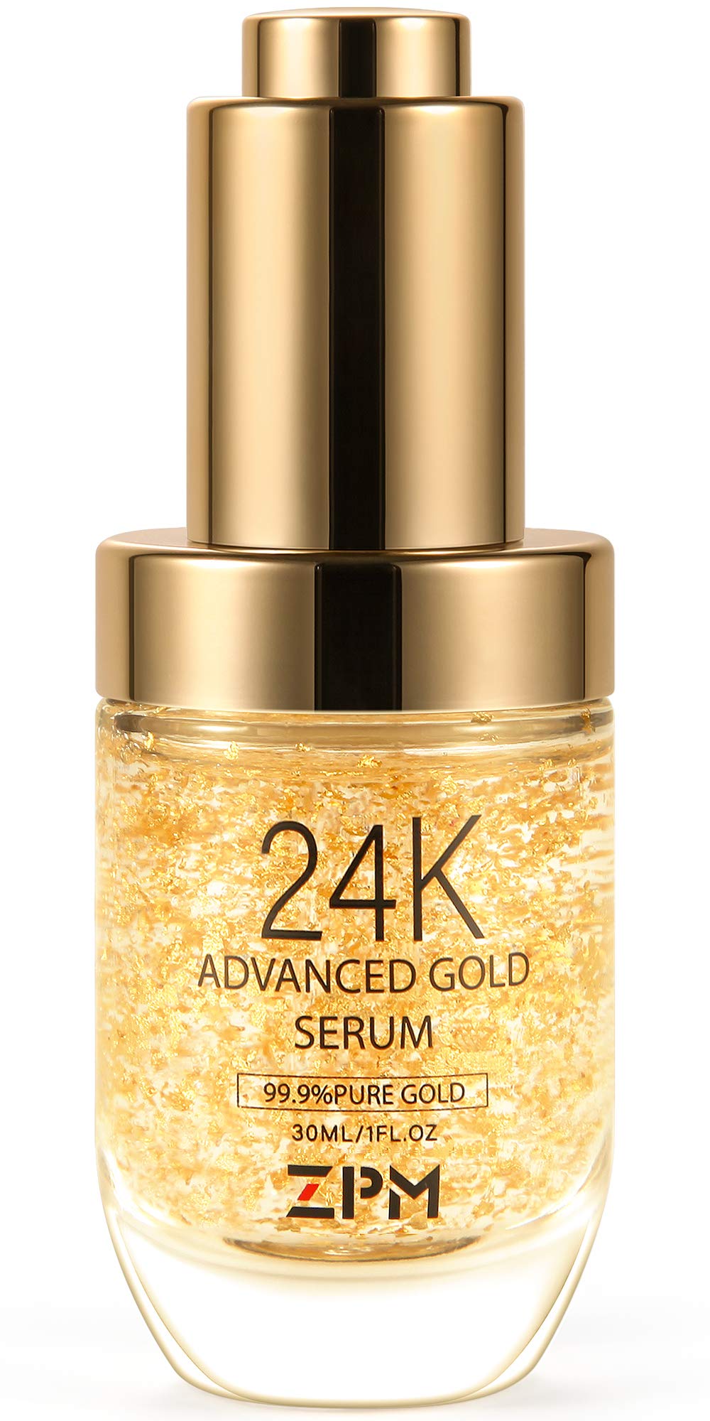 ZPM 24K Gold bottle for antioxidant skincare and radiant daily glow.