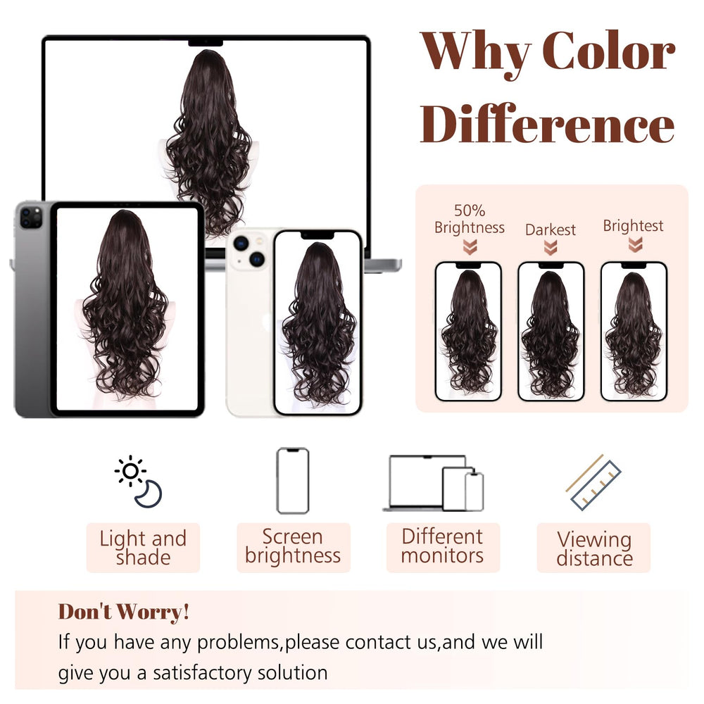 ZQIAN BEAUTY easy-care synthetic fibers resist tangling after styling.