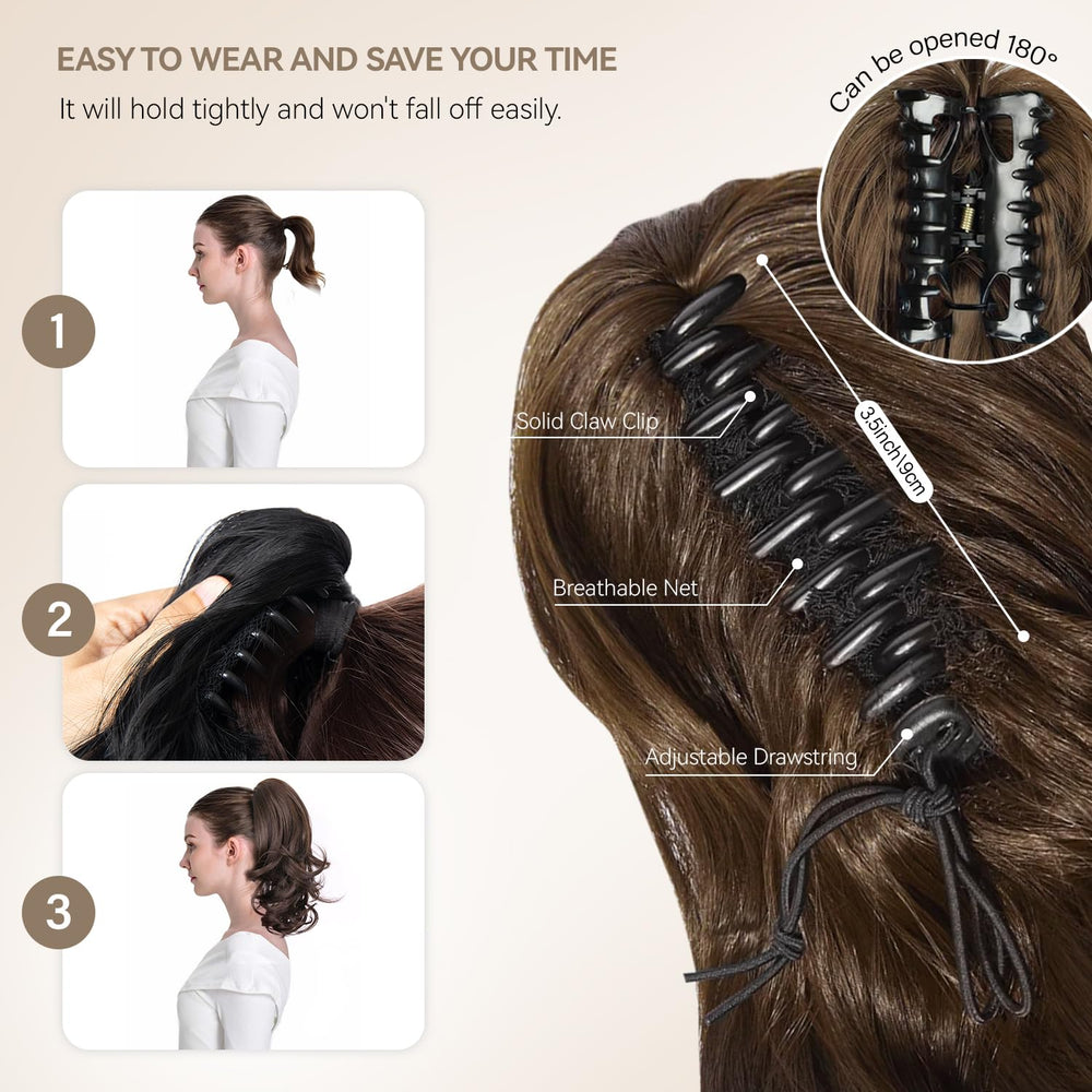ZQIAN BEAUTY heat-resistant fibers keep shine while styling without heat damage.