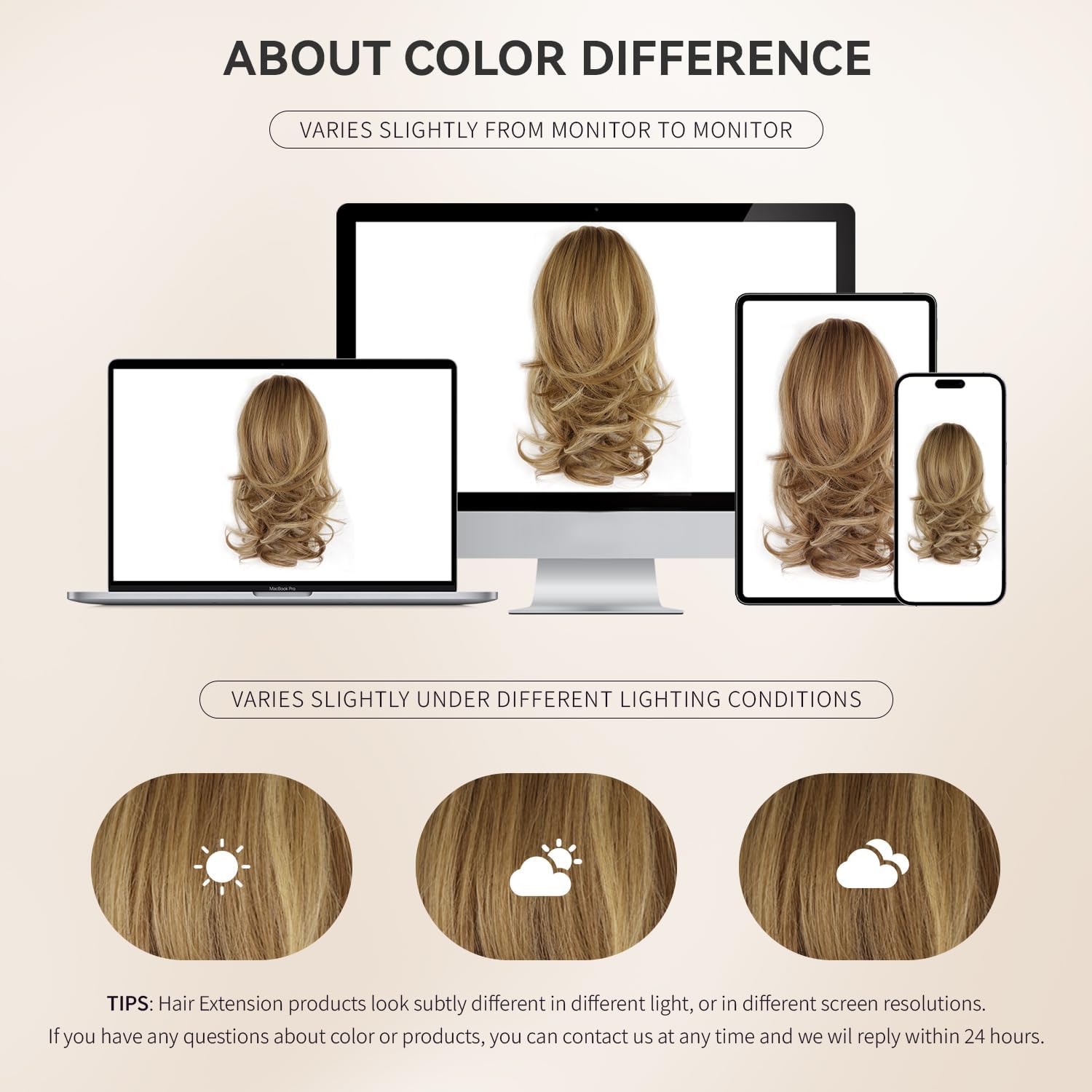 ZQIAN BEAUTY lightweight clip-on ponytail snaps securely for all-day comfort.