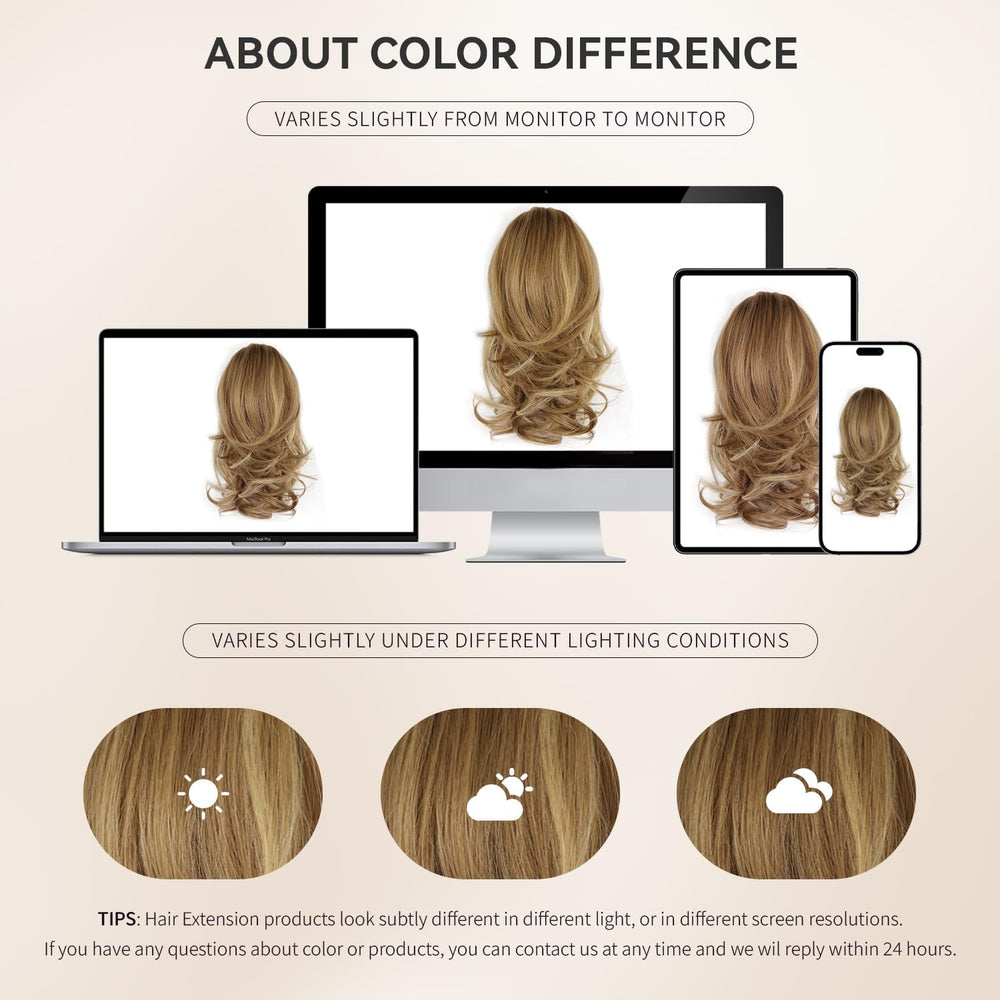 ZQIAN BEAUTY lightweight clip-on ponytail snaps securely for all-day comfort.