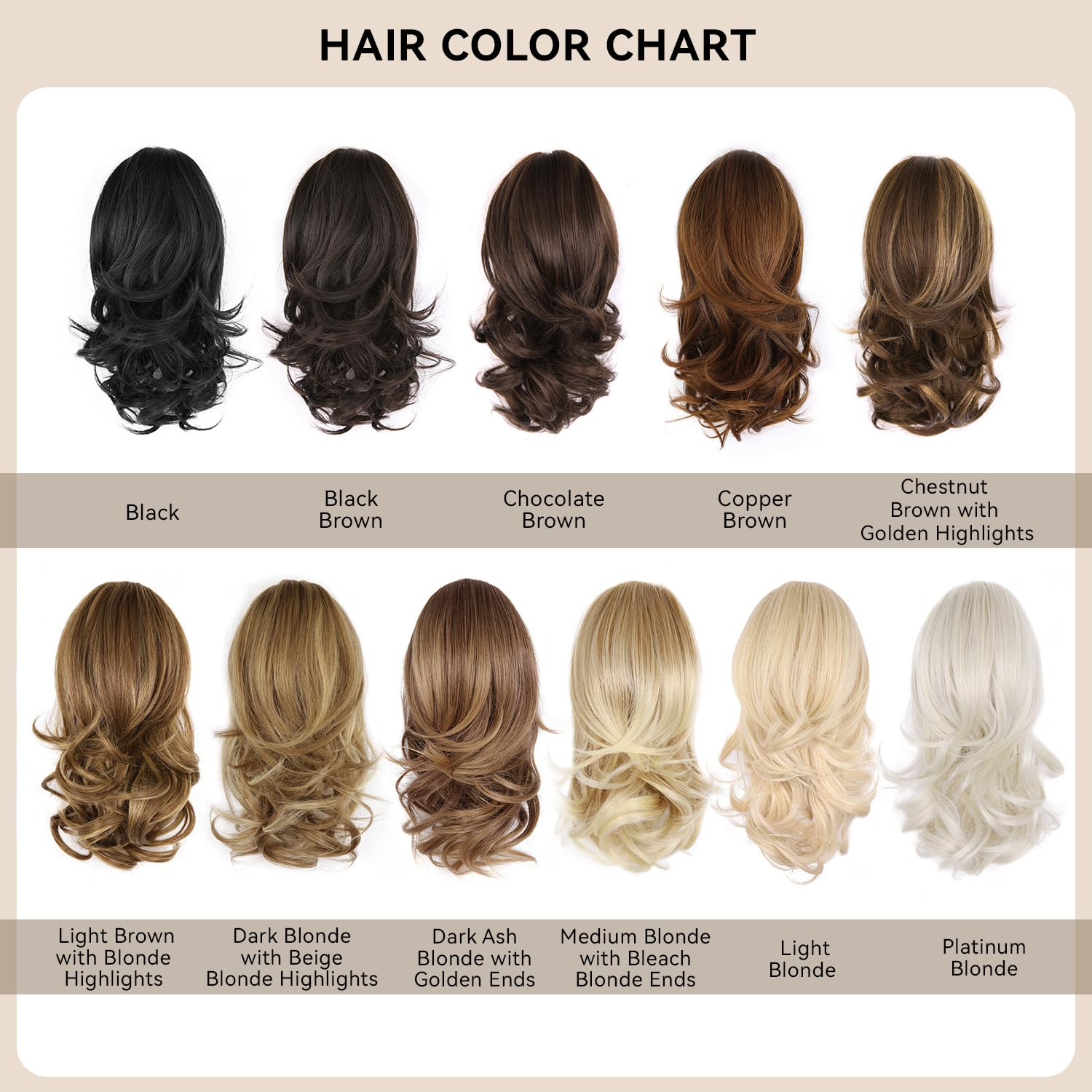 ZQIAN BEAUTY ponytail suitable for weddings, concerts, and parties