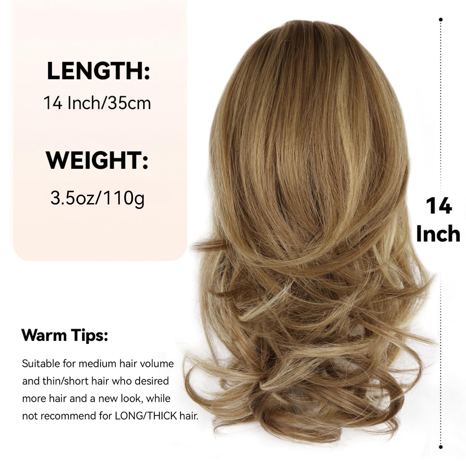 ZQIAN BEAUTY pony-tail extension packaging on display suggests gifting ideas.