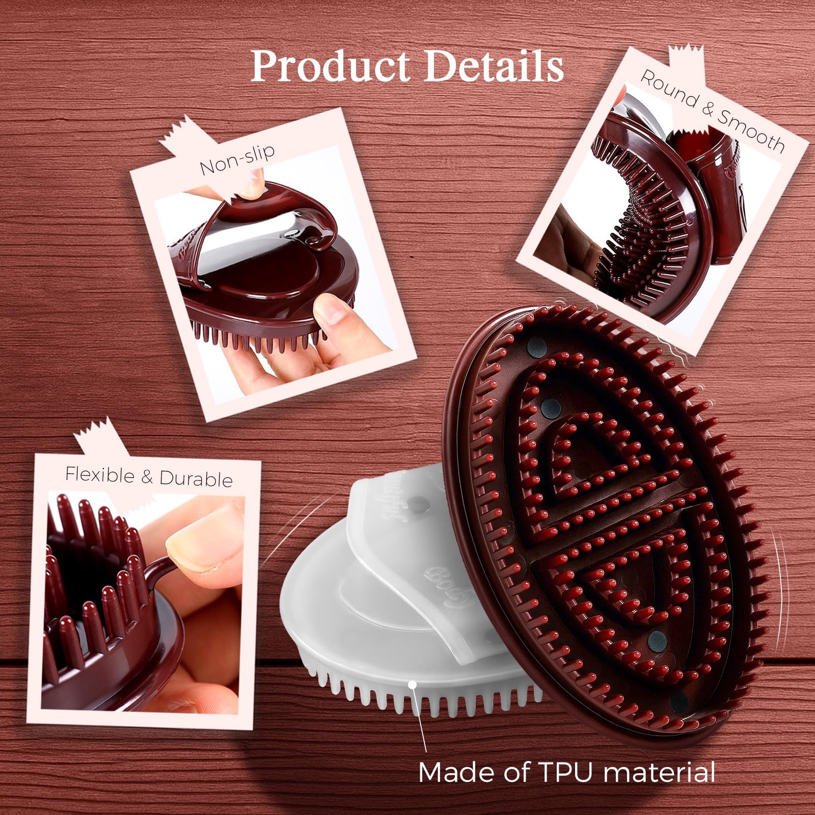 Zrpot Meridian Brush arm-massage demonstrates targeting upper limbs for relaxation.