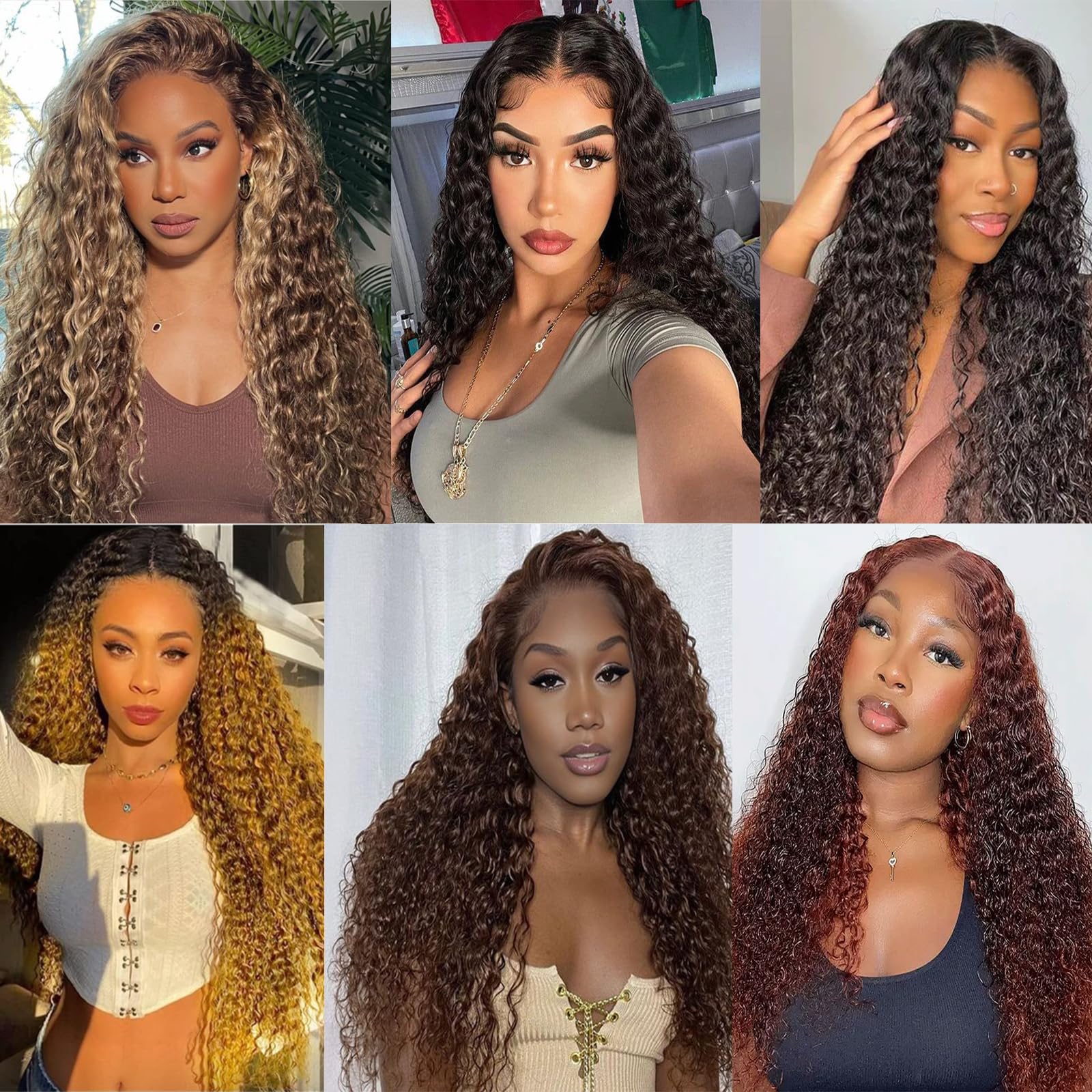 ZRQ 18in water wave crochet hair model demonstrates natural fullness.