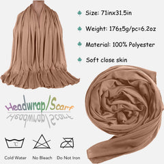 ZRQ multicolor stretch hijab shows flexible fit for styling