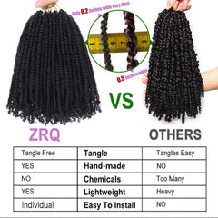 ZRQ soft lightweight curl-ends hair delivers natural look and comfortable wear.