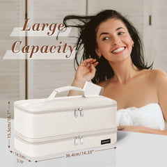 ZRRAJOY storage case interior layout shows two layers for secure attachment storage.