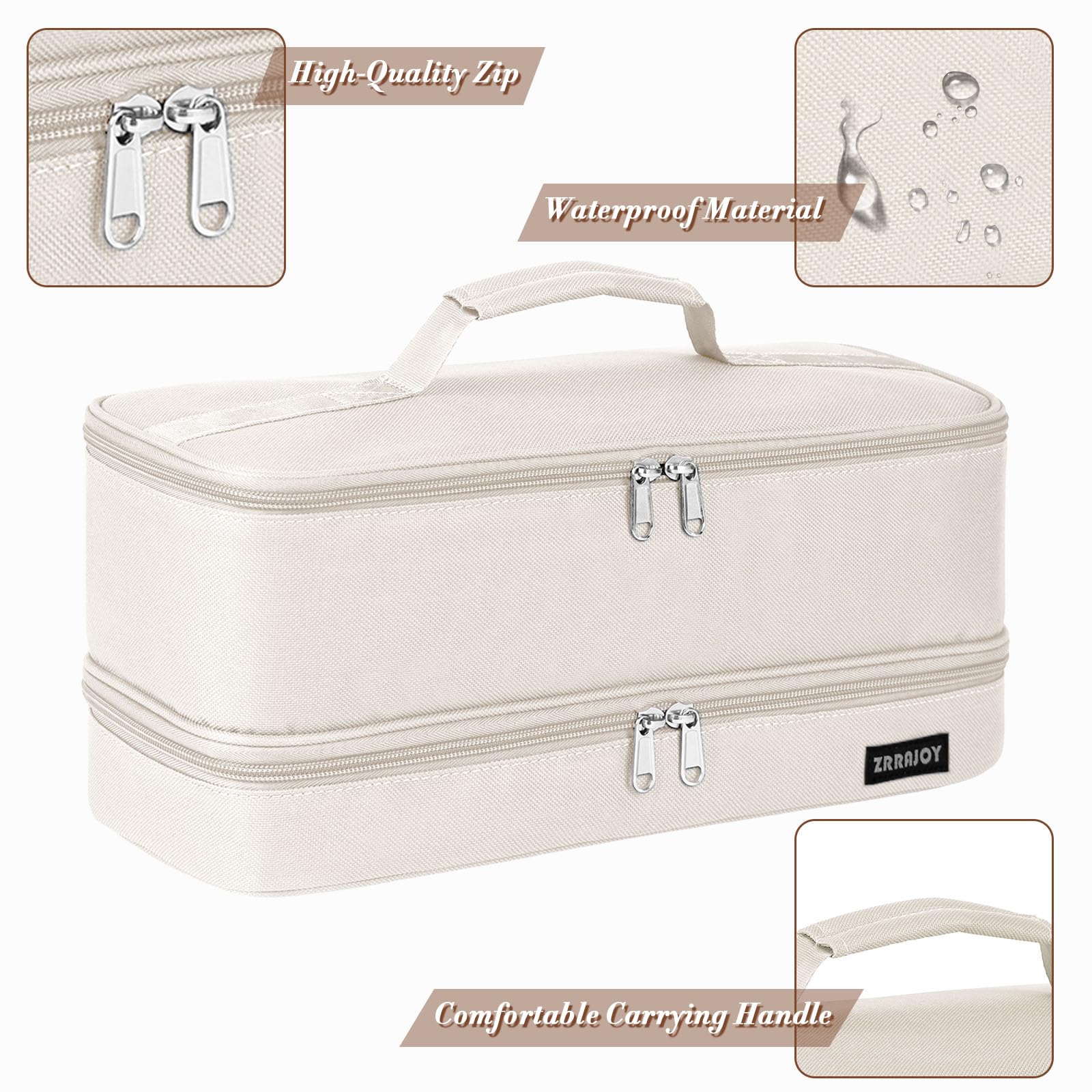 ZRRAJOY travel-friendly compact design fits in luggage or gym bags.