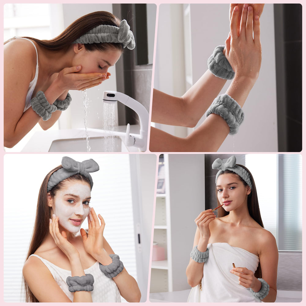 Ztomine soft fabric headband feels gentle for daily skincare routines.
