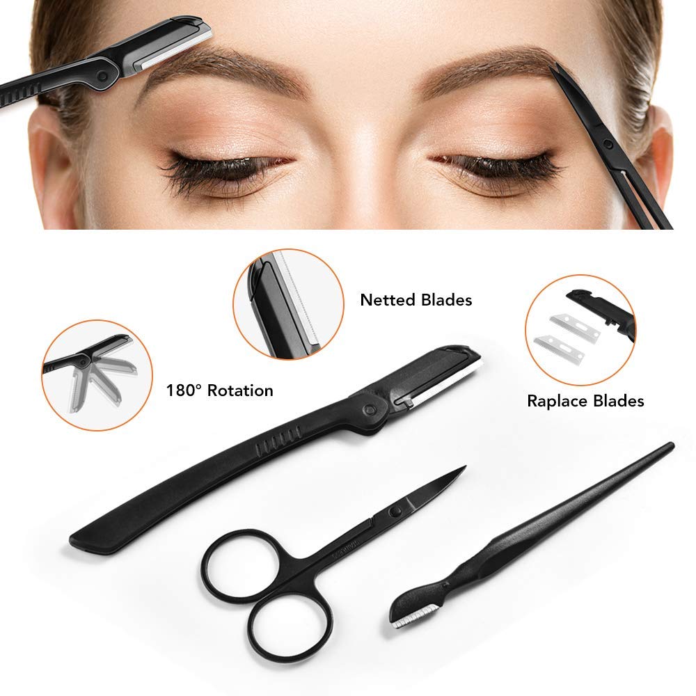 ZTRHYOO eyebrow razor blades—dual blades enable precise brow shaping.