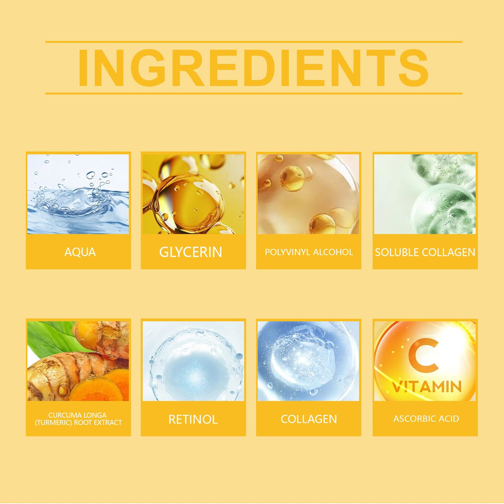 ZTSGU closeup mask texture turmeric emphasizes smoothing and pore-refining potential.