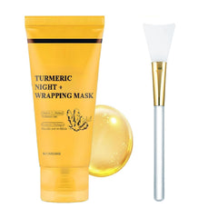 ZTSGU pack-with-brush turmeric kojic overnight mask offers easy, nourishing application.