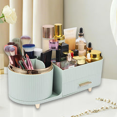 Zufudo model-3016-green left brush section keeps makeup tools organized