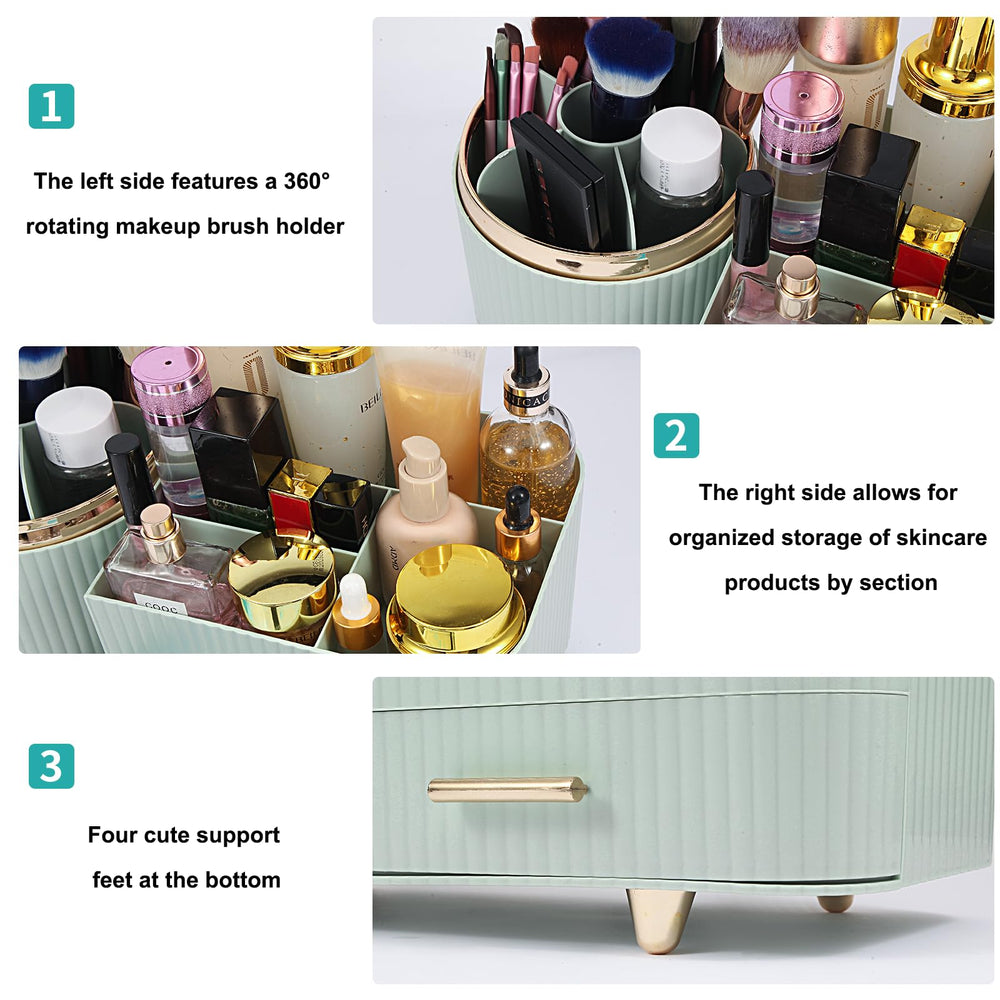 Zufudo model-3016-green vanity setup suitable for bathroom or desk