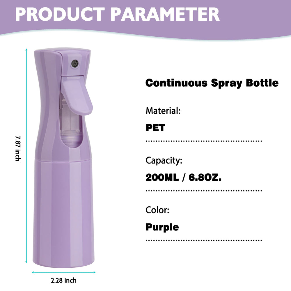 Zuhose spray bottle continuous spray technology for long, steady mist.