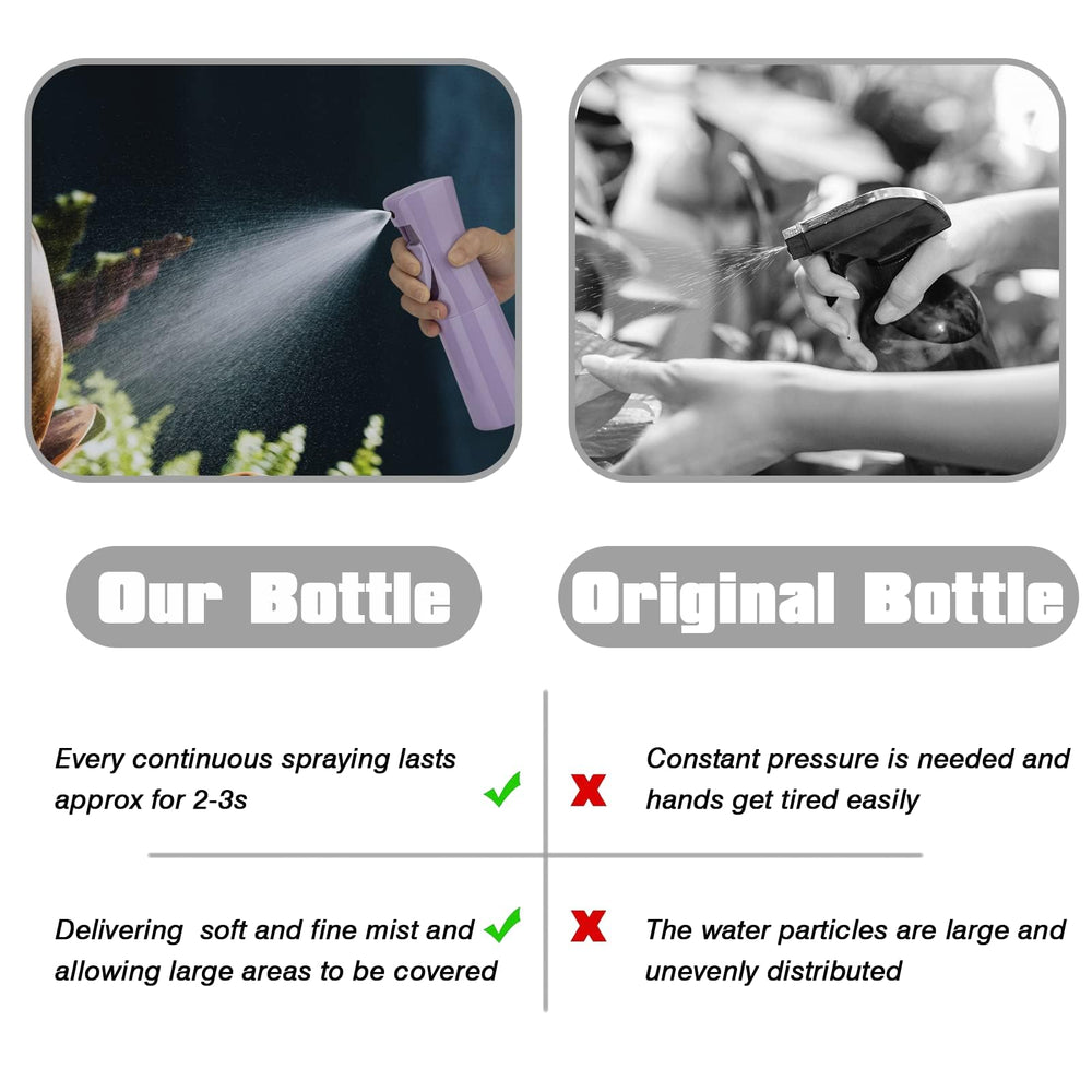 Zuhose spray bottle ideal for hair care when dampening curls.