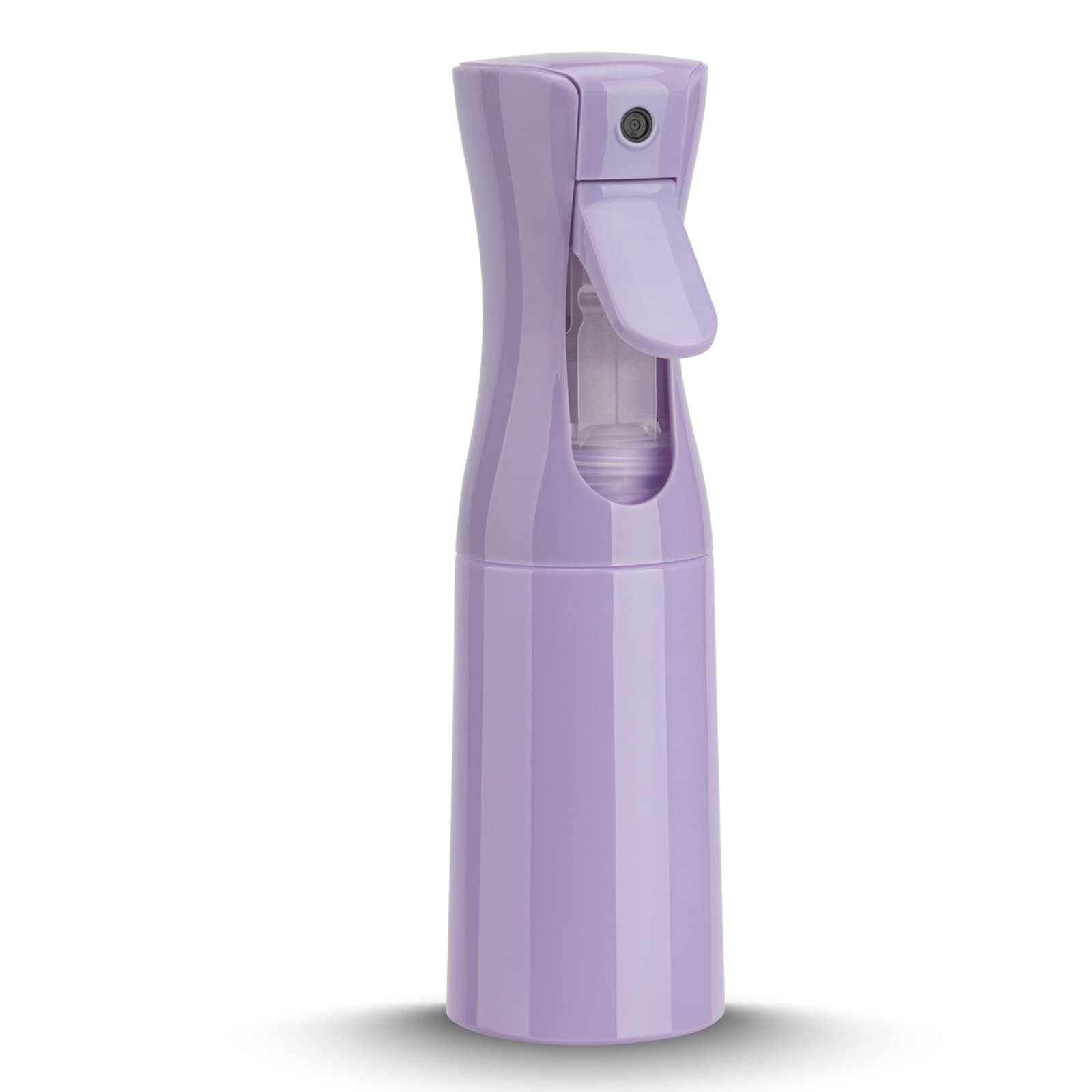 Zuhose spray bottle ultra-fine mist for even coverage on hair.