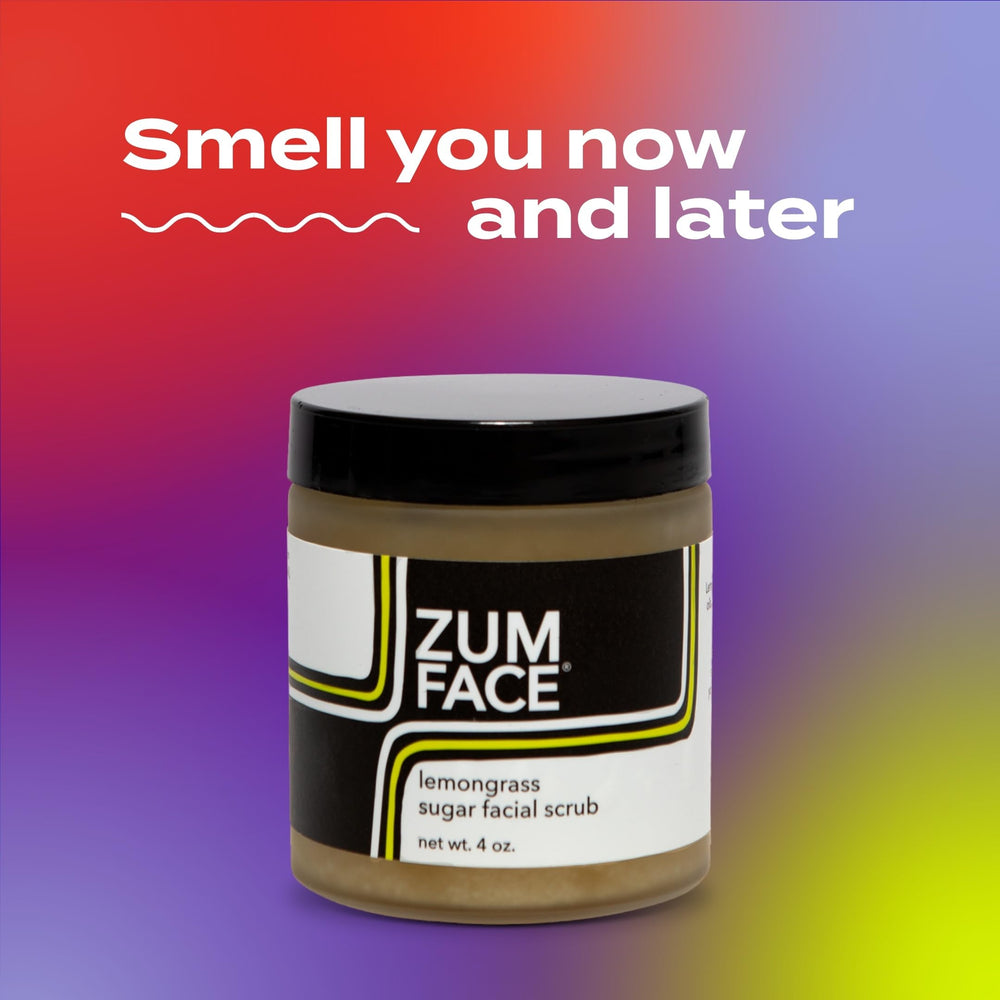Zum Face Sugar Scrub ingredients jojoba coconut olive showcase nourishing oils