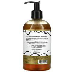 Zum Frankincense Myrrh hand soap pump emphasizes gentle cleansing and aromatic notes.