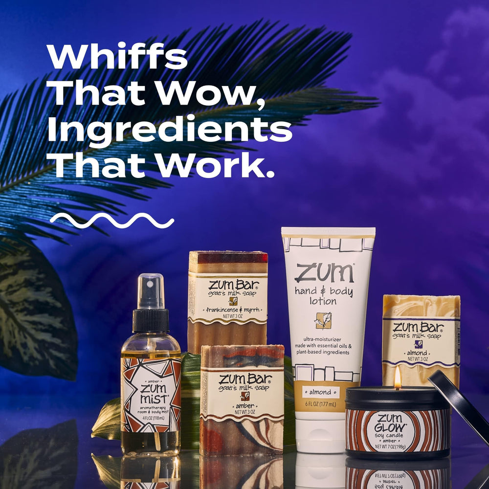 Zum Sea Salt lotion packaging detail emphasizing natural ingredients