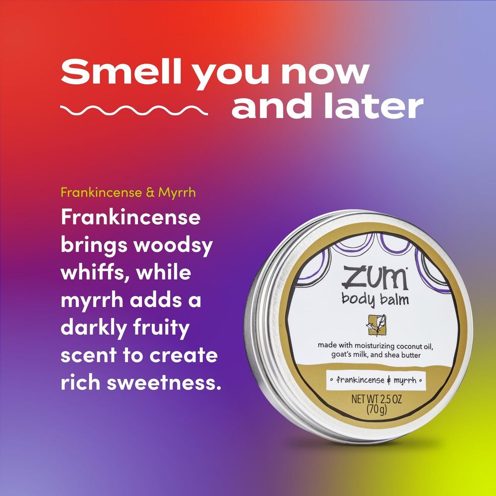Zum Indigo Wild Body Balm texture swirl illustrating rich hydration