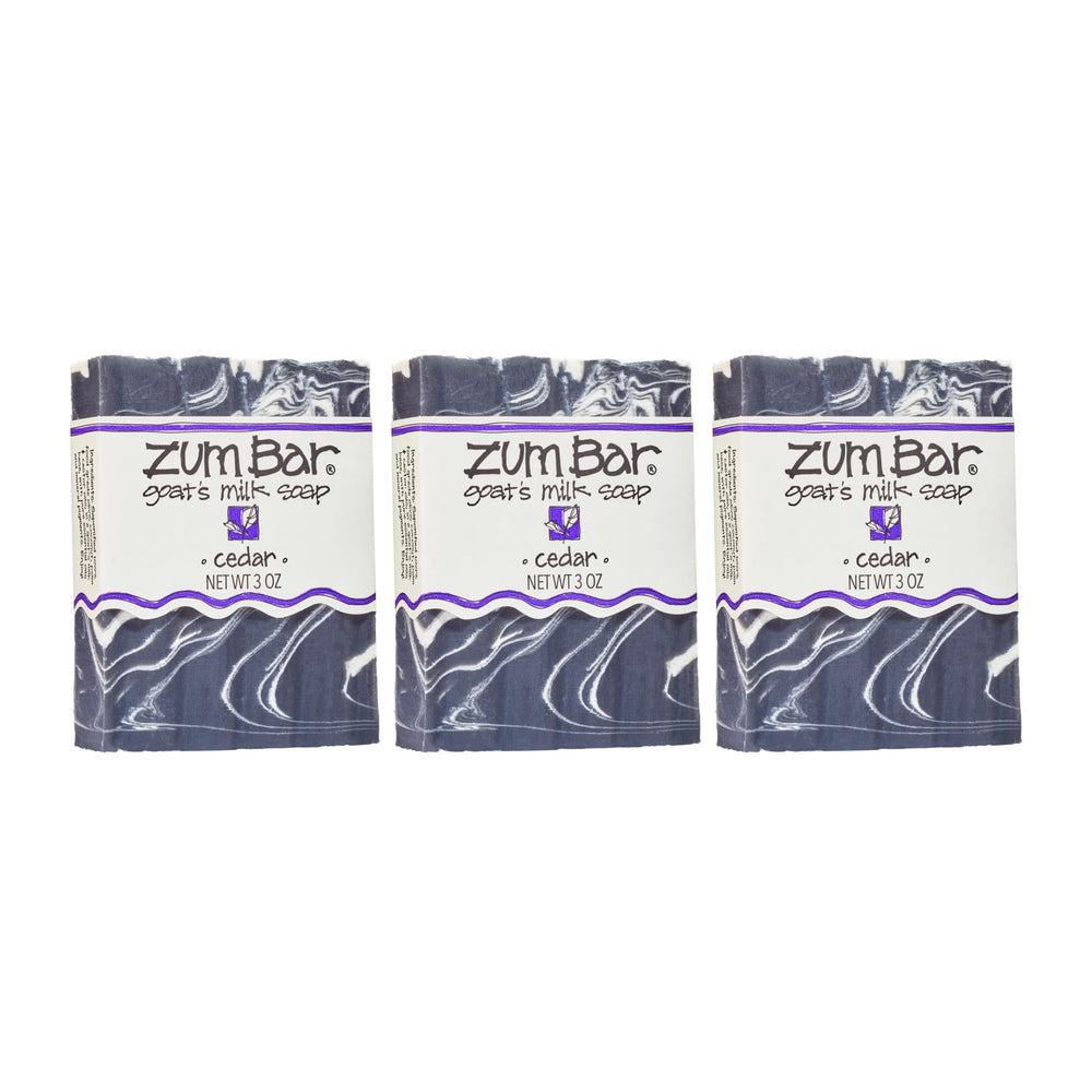 Zum Indigo Wild Goat Milk Soap Cedar closeup shows creamy lather and essential oils.