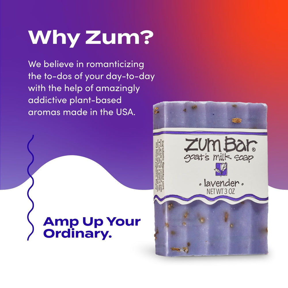 Zum Indigo Wild triple-pack lavender bars showcases consistent scent and value.