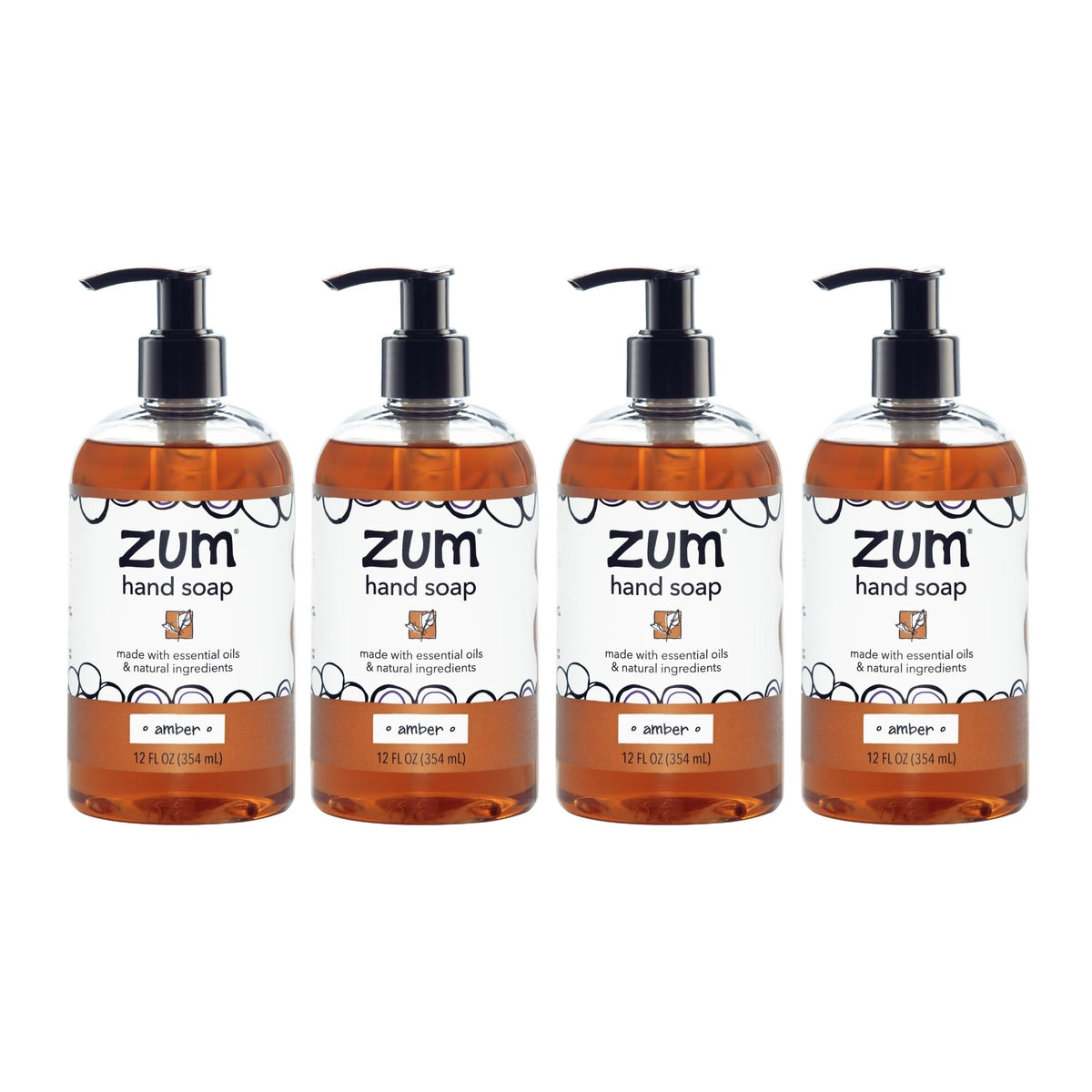 Zum Indigo Wild hand soap bottle front with amber scent for kitchen and bath