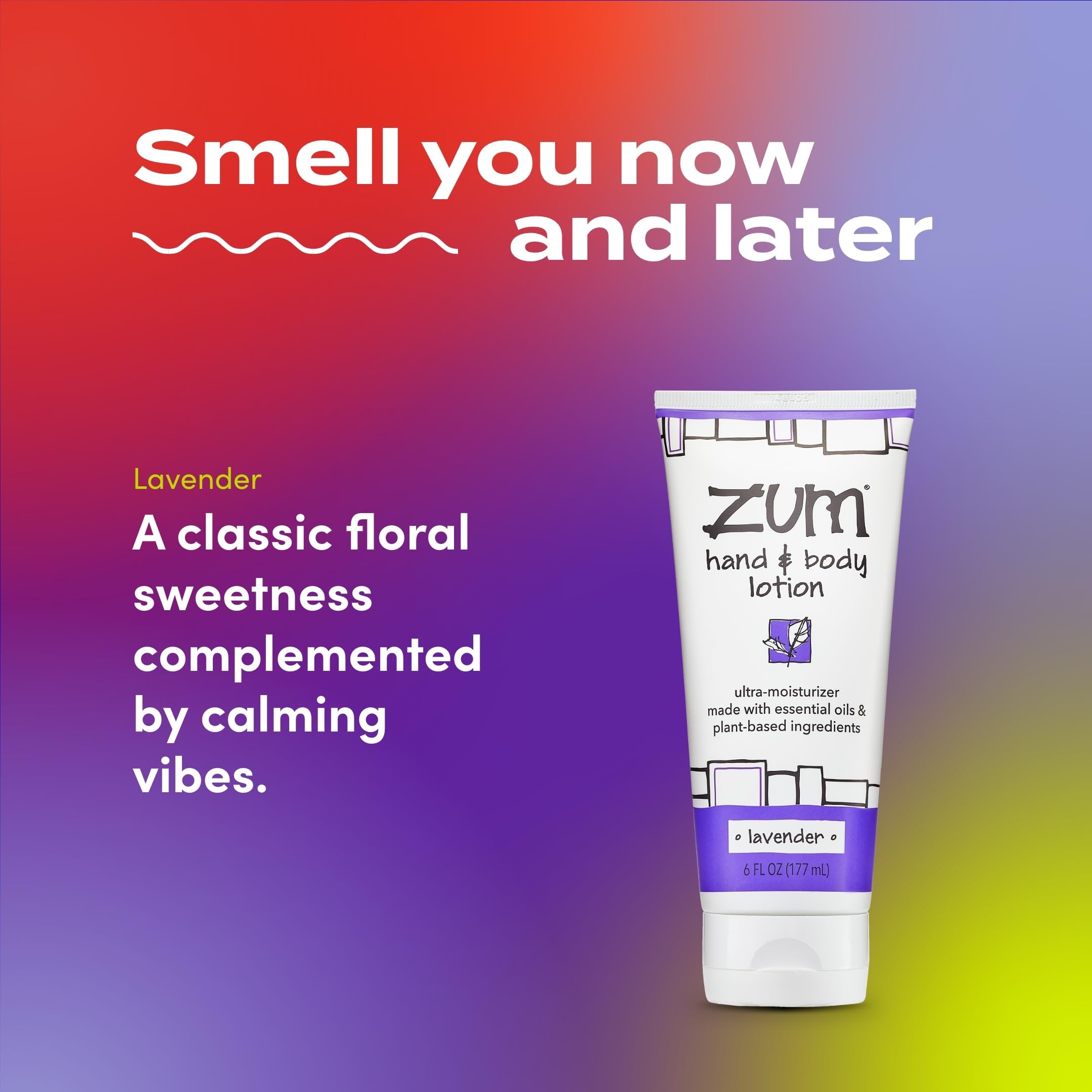 Zum lotion swatch on skin demonstrating rich hydration for dry hands.