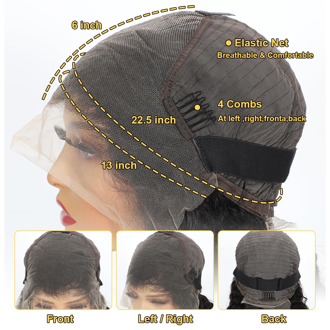 Zumuer pre-plucked baby hair deep wave wig for natural-looking hairline.