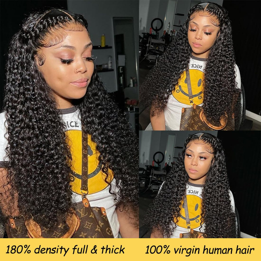 Zumuer virgin Brazilian hair deep wave close-up showing texture and quality.