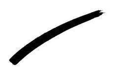 Zuzu Luxe Raven swatch shows rich black pigment and smooth glide.