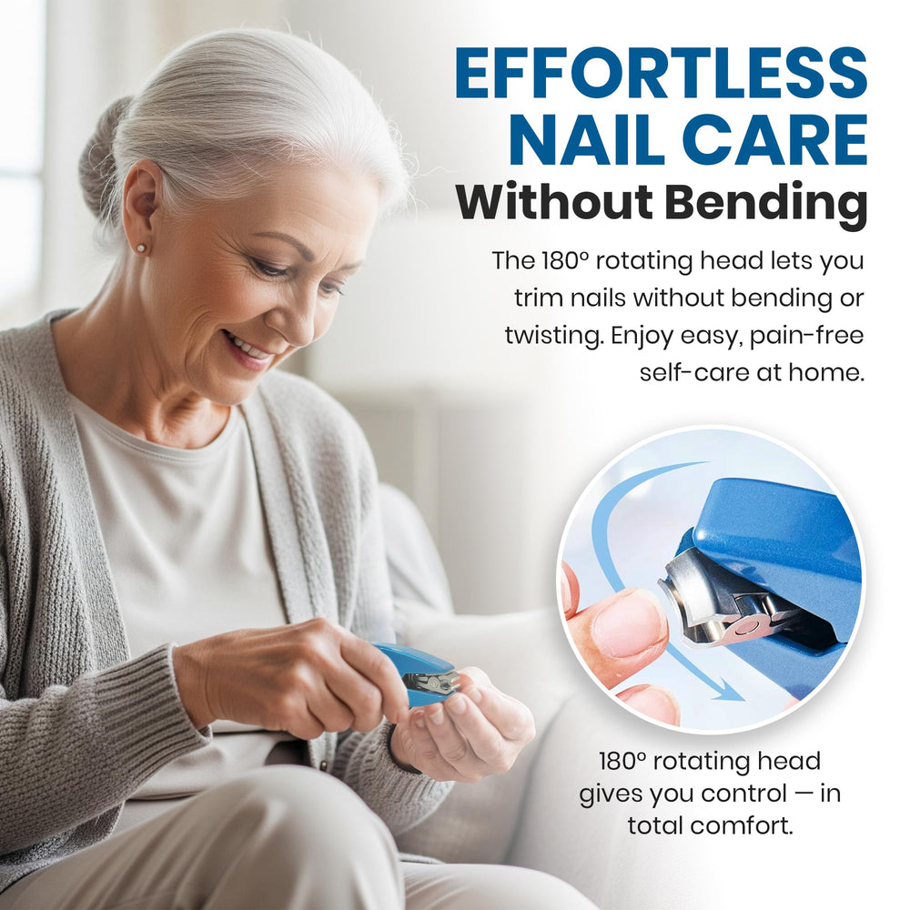 ZW Direct ergonomic nail clippers with arthritis-friendly grip reduce palm strain during use.