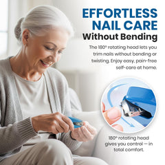 ZW Direct ergonomic nail clippers with arthritis-friendly grip reduce palm strain during use.
